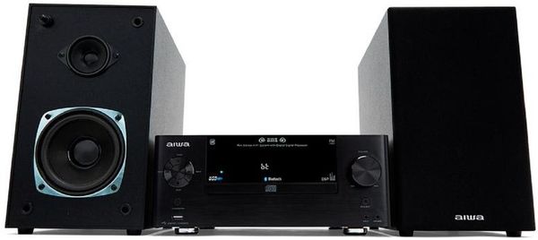 elegantan mikrosustav aiwa msbtu500 aux in ulaz Bluetooth izlaz za slušalice hyperbass fm tuner CD pogon bezvremenski dizajn USB priključak