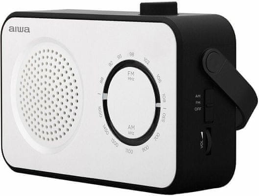 stilski radijski sprejemnik aiwa R-190 fm am tuner vrtljivi frekvenčni izbirnik teleskopska antena izhod za slušalke