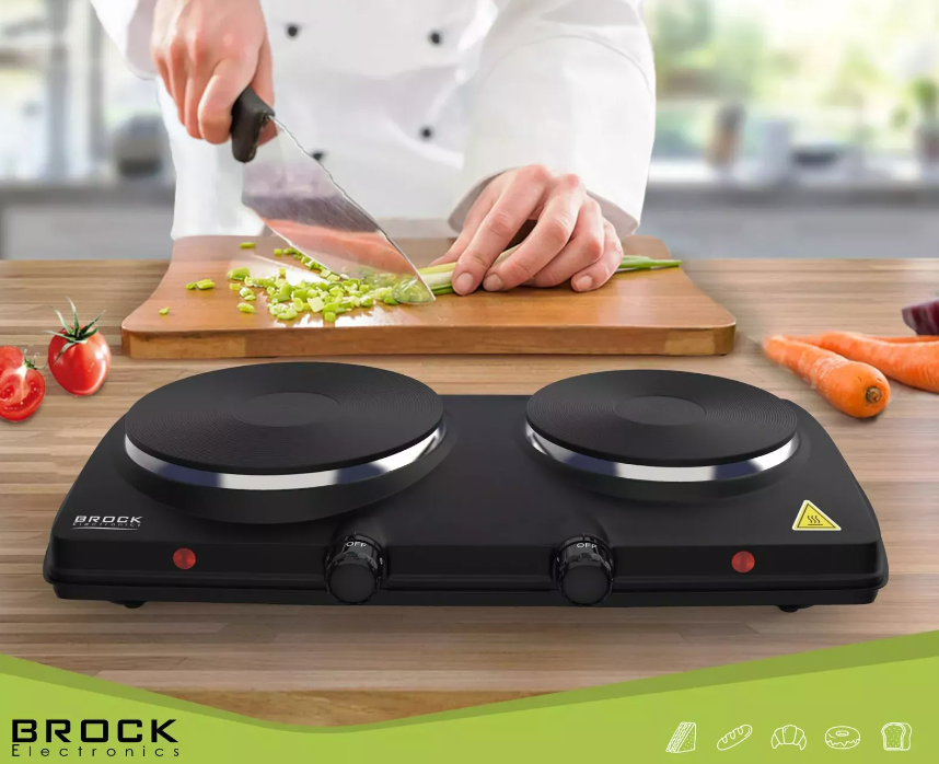 Brock prenosna dvojna kuhalna plošča