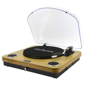 AIWA Hi-Fi Gramofon Kostanjevo rjav GBTUR-120WDMKII