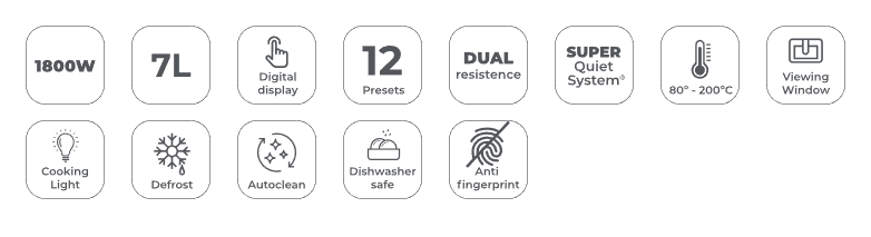 Aiwa cvrtnik na vroč zrak Air Freyer 7 l