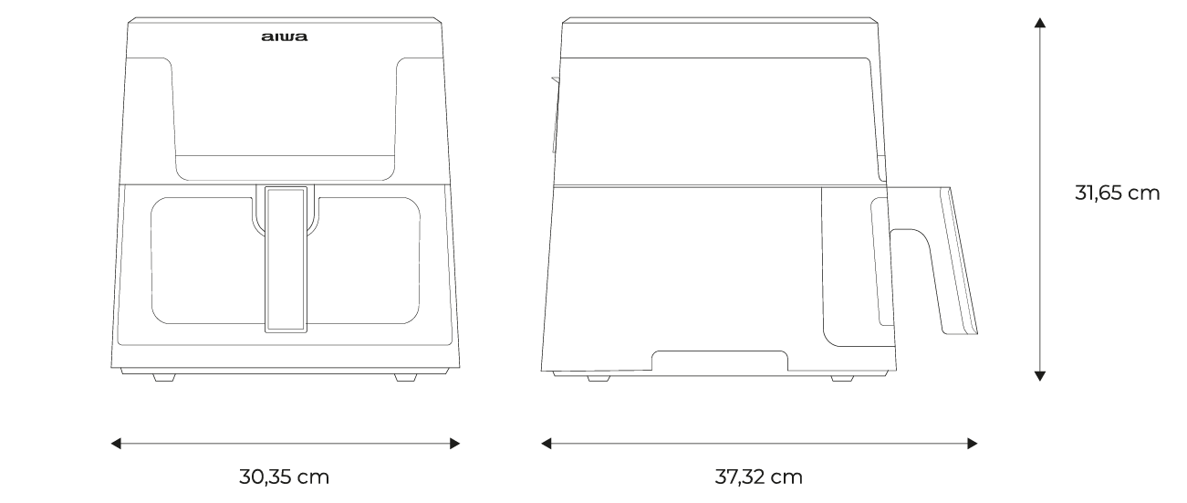 Aiwa cvrtnik na vroč zrak Air Freyer 7 l