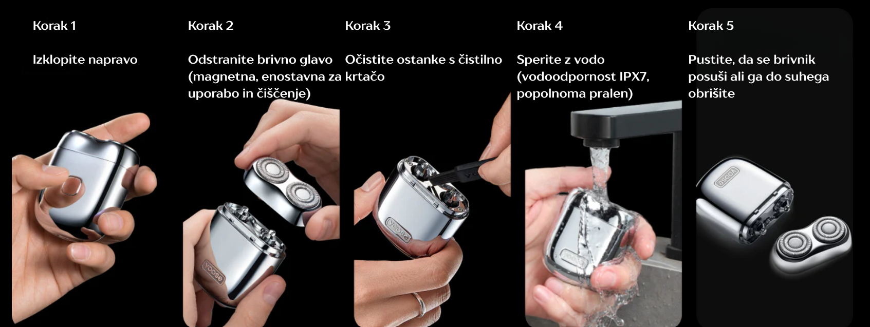 Mini potovalni brivnik yoose
